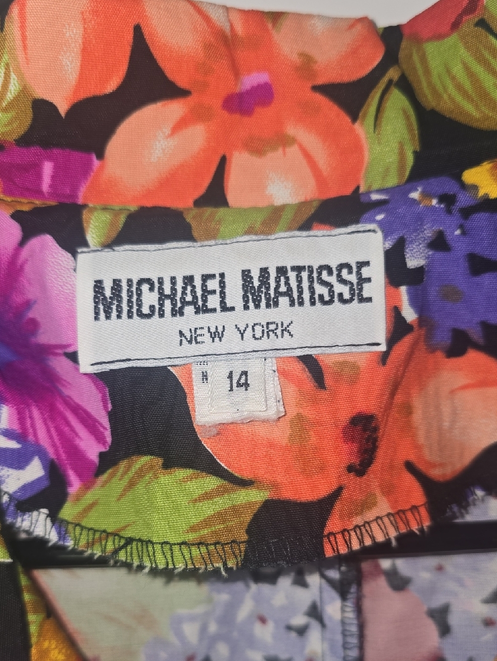 Michael Matisse Newyork Floral Button-Front Midi Dress in Multicolor - Picture 2 of 10